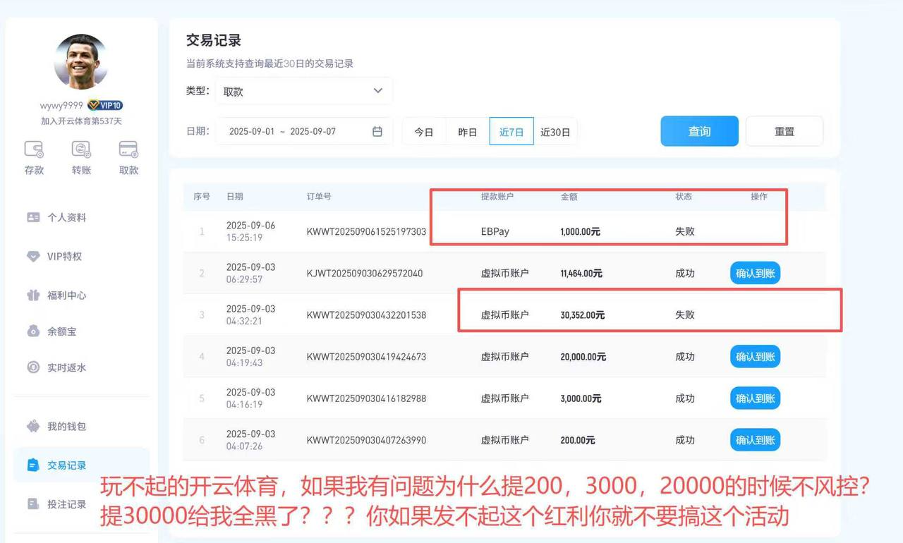 开云体育申请V10特权活动,结果被黑款50000元!